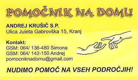 POMOČNIK NA DOMU, ANDREJ KRUŠIČ, KRANJ cover