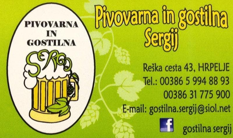 GOSTILNA SERGIJ, KOZINA