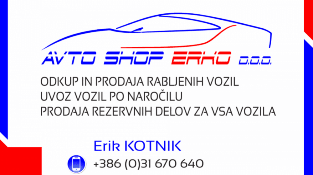 PRODAJA VOZIL, PRODAJA AVTODELOV VELENJE cover