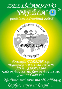 ZELIŠČARSTVO PREŽLA, LESCE logo