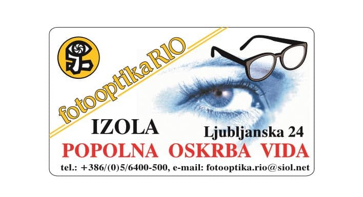 FOTOOPTIKA RIO, BARBARA LUŠIČ KNEZ S.P. cover
