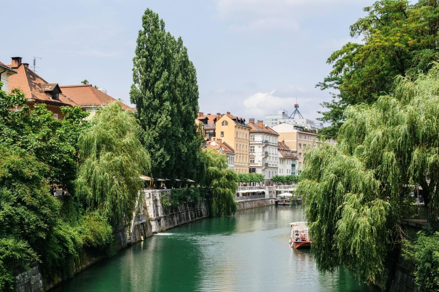 GITA IN BATTELLO SUL FIUME LJUBLJANICA VOŽNJA PO LJUBLJANICI LADJA ŽABA