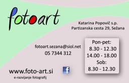 FOTO ART, SEŽANA logo