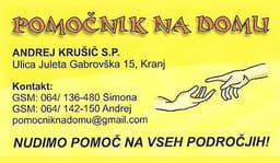 POMOČNIK NA DOMU, ANDREJ KRUŠIČ, KRANJ logo