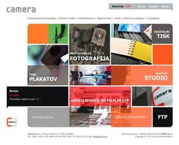 CAMERA, GRAFIČNI STUDIO, FOTOGRAFIJA, TISK, LJUBLJANA logo