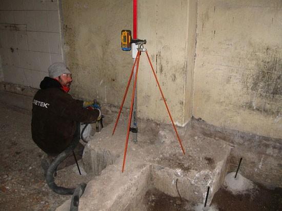 Posedanje temeljev, posedanje hiše, sanacija temeljev, sanacija hidroizolacije temeljev